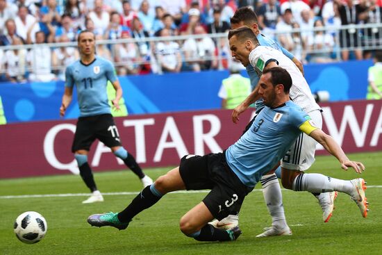 Футбол. ЧМ-2018. Матч Уругвай - Россия