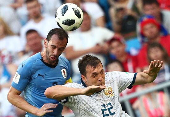 Футбол. ЧМ-2018. Матч Уругвай - Россия