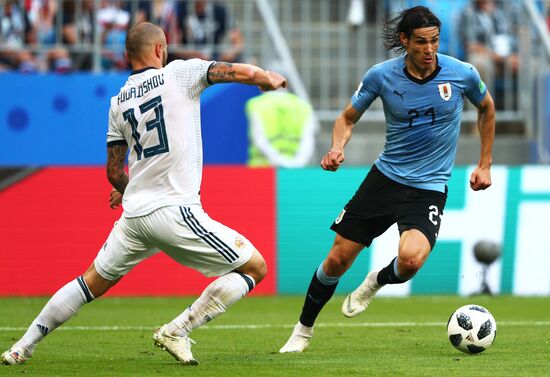 Футбол. ЧМ-2018. Матч Уругвай - Россия