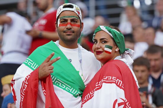 Болельщики перед матчем ЧМ-2018 по футболу между сборными Ирана и Португалии