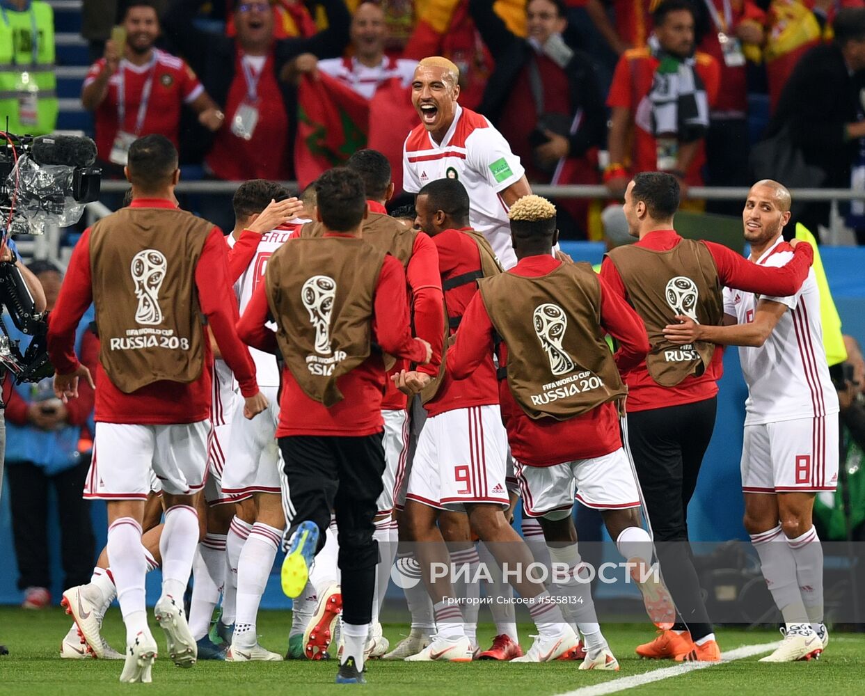 Футбол. ЧМ-2018. Матч Испания - Марокко