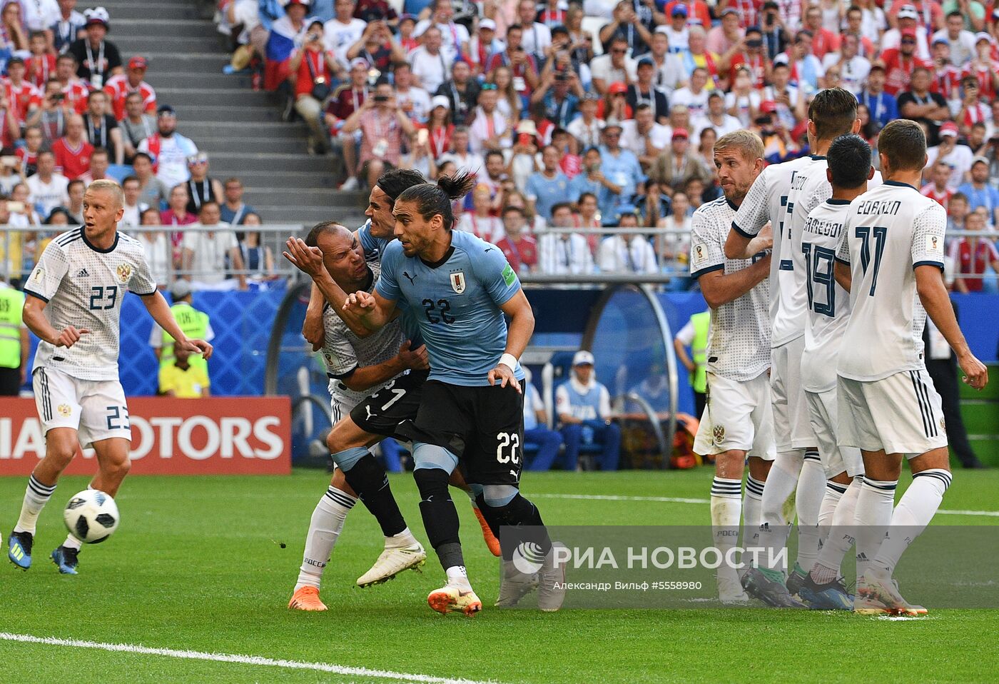 Футбол. ЧМ-2018. Матч Уругвай - Россия