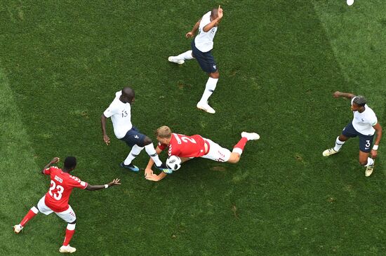 Футбол. ЧМ-2018. Матч Дания - Франция