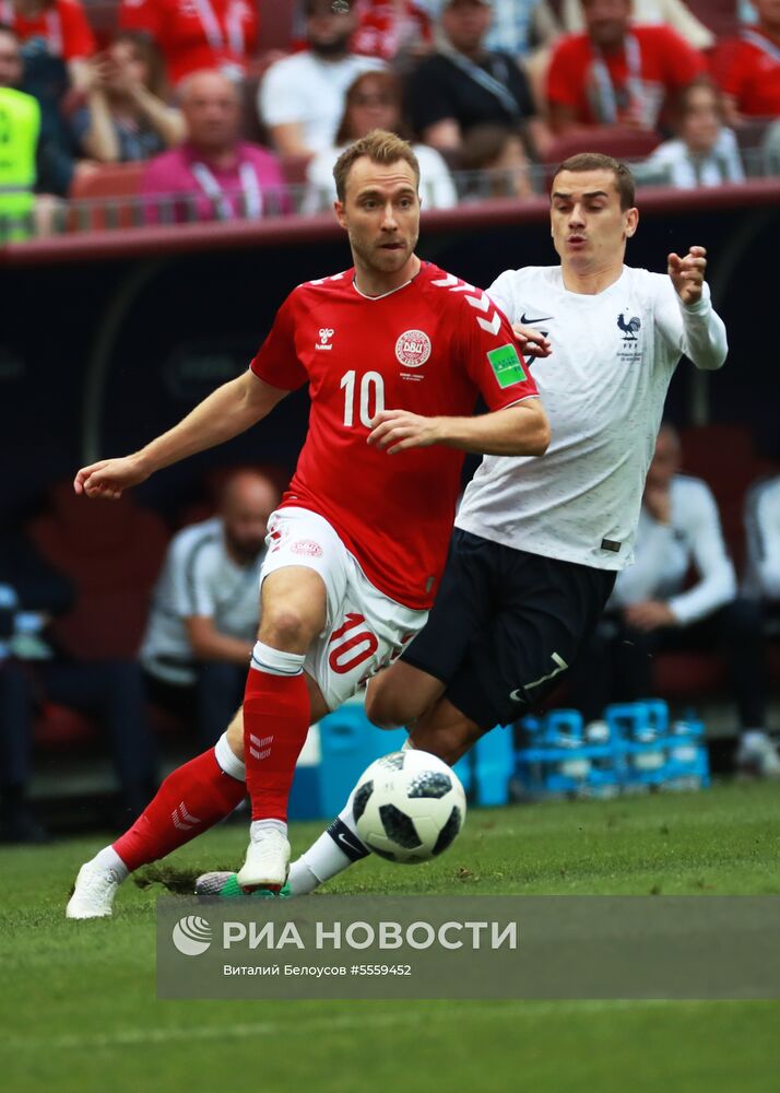 Футбол. ЧМ-2018. Матч Дания - Франция