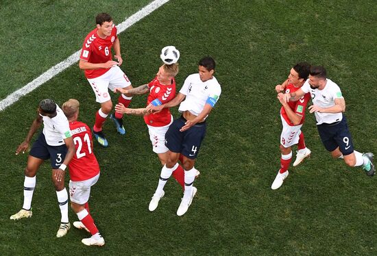 Футбол. ЧМ-2018. Матч Дания - Франция