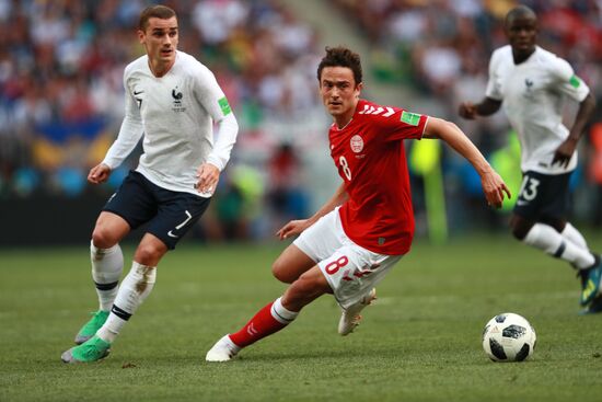 Футбол. ЧМ-2018. Матч Дания - Франция