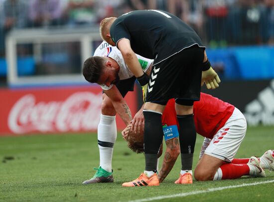 Футбол. ЧМ-2018. Матч Дания - Франция