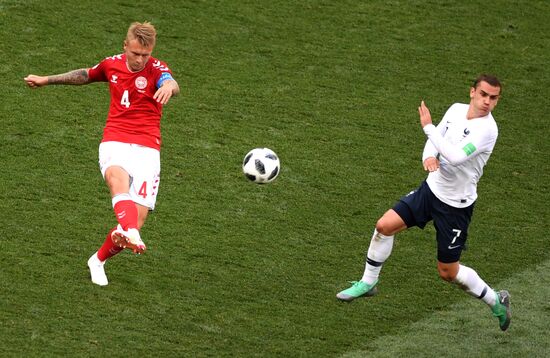 Футбол. ЧМ-2018. Матч Дания - Франция