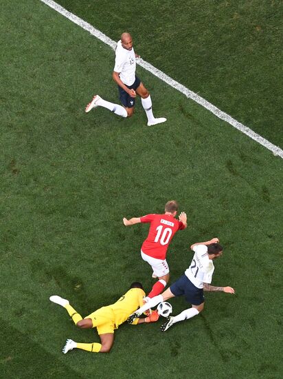 Футбол. ЧМ-2018. Матч Дания - Франция