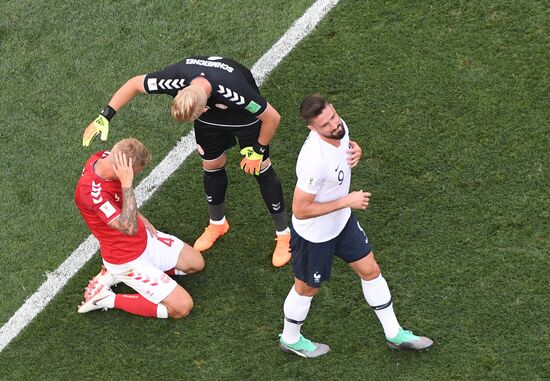 Футбол. ЧМ-2018. Матч Дания - Франция