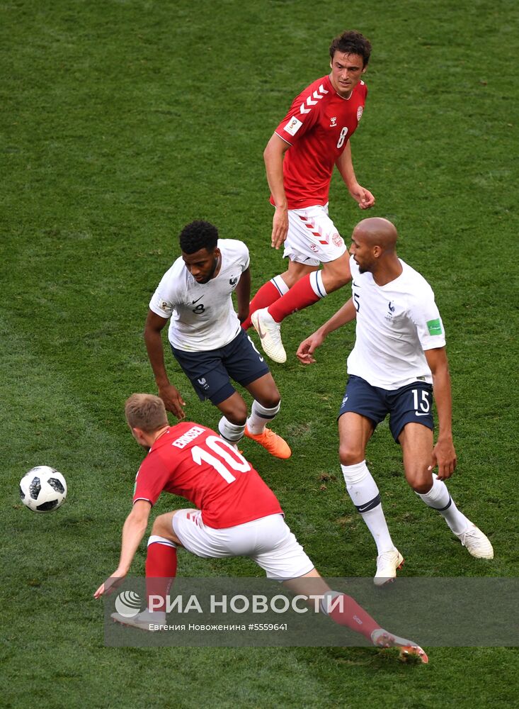 Футбол. ЧМ-2018. Матч Дания - Франция