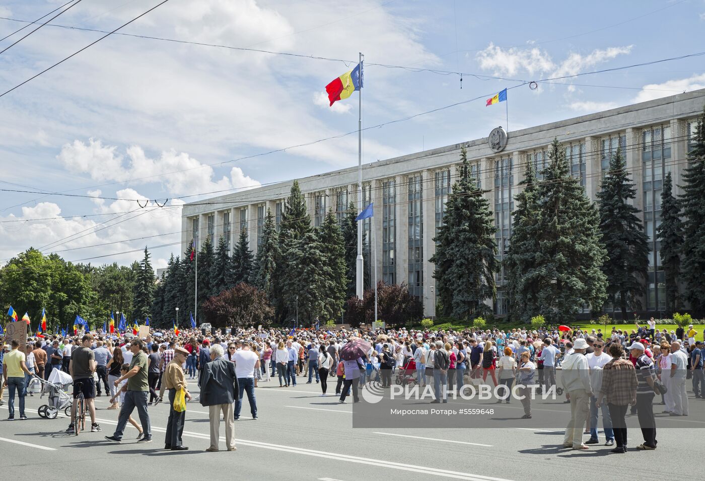 Акции протеста оппозиции в Кишиневе
