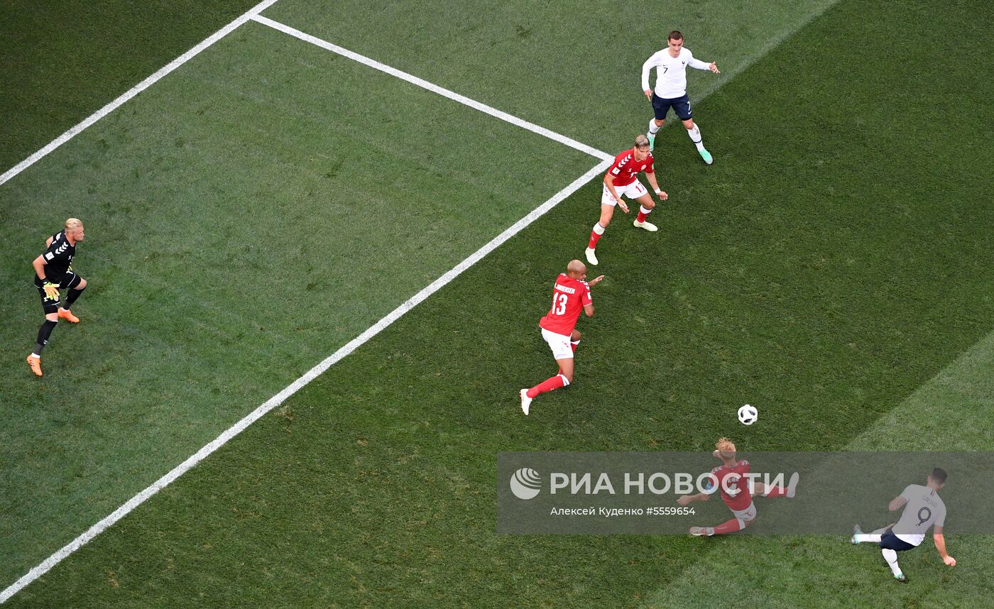 Футбол. ЧМ-2018. Матч Дания - Франция