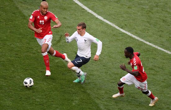 Футбол. ЧМ-2018. Матч Дания - Франция