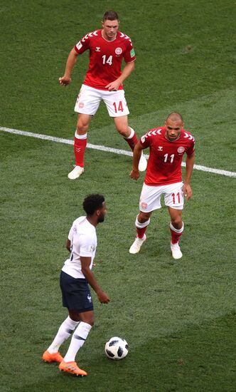 Футбол. ЧМ-2018. Матч Дания - Франция