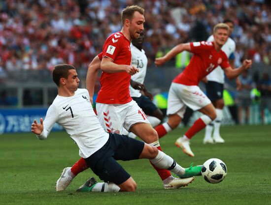 Футбол. ЧМ-2018. Матч Дания - Франция