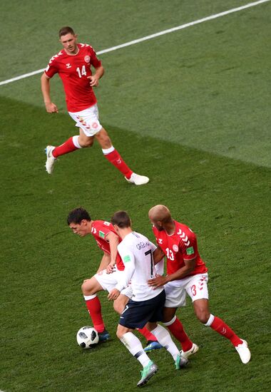 Футбол. ЧМ-2018. Матч Дания - Франция