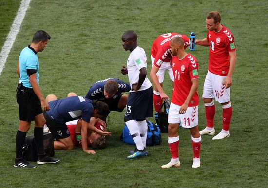 Футбол. ЧМ-2018. Матч Дания - Франция