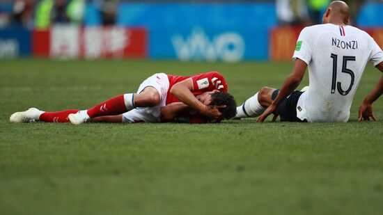 Футбол. ЧМ-2018. Матч Дания - Франция