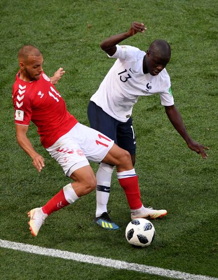 Футбол. ЧМ-2018. Матч Дания - Франция