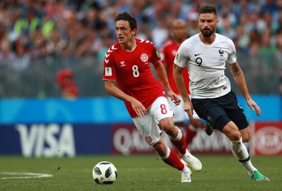 Футбол. ЧМ-2018. Матч Дания - Франция