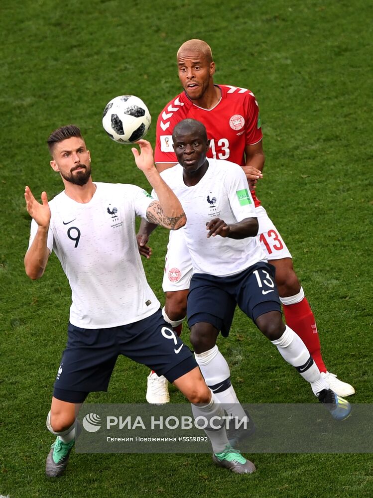 Футбол. ЧМ-2018. Матч Дания - Франция