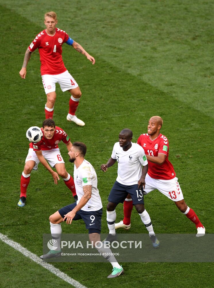 Футбол. ЧМ-2018. Матч Дания - Франция