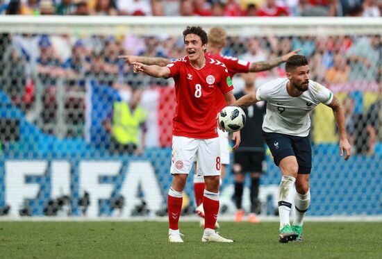 Футбол. ЧМ-2018. Матч Дания - Франция