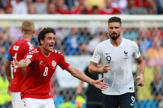 Футбол. ЧМ-2018. Матч Дания - Франция