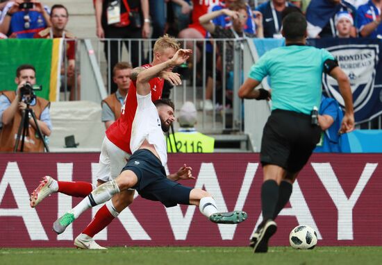 Футбол. ЧМ-2018. Матч Дания - Франция