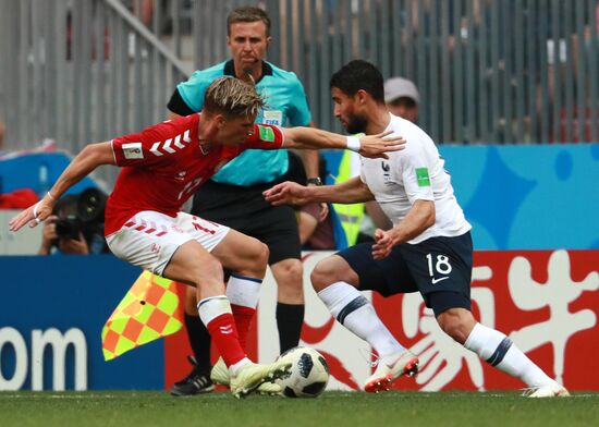 Футбол. ЧМ-2018. Матч Дания - Франция