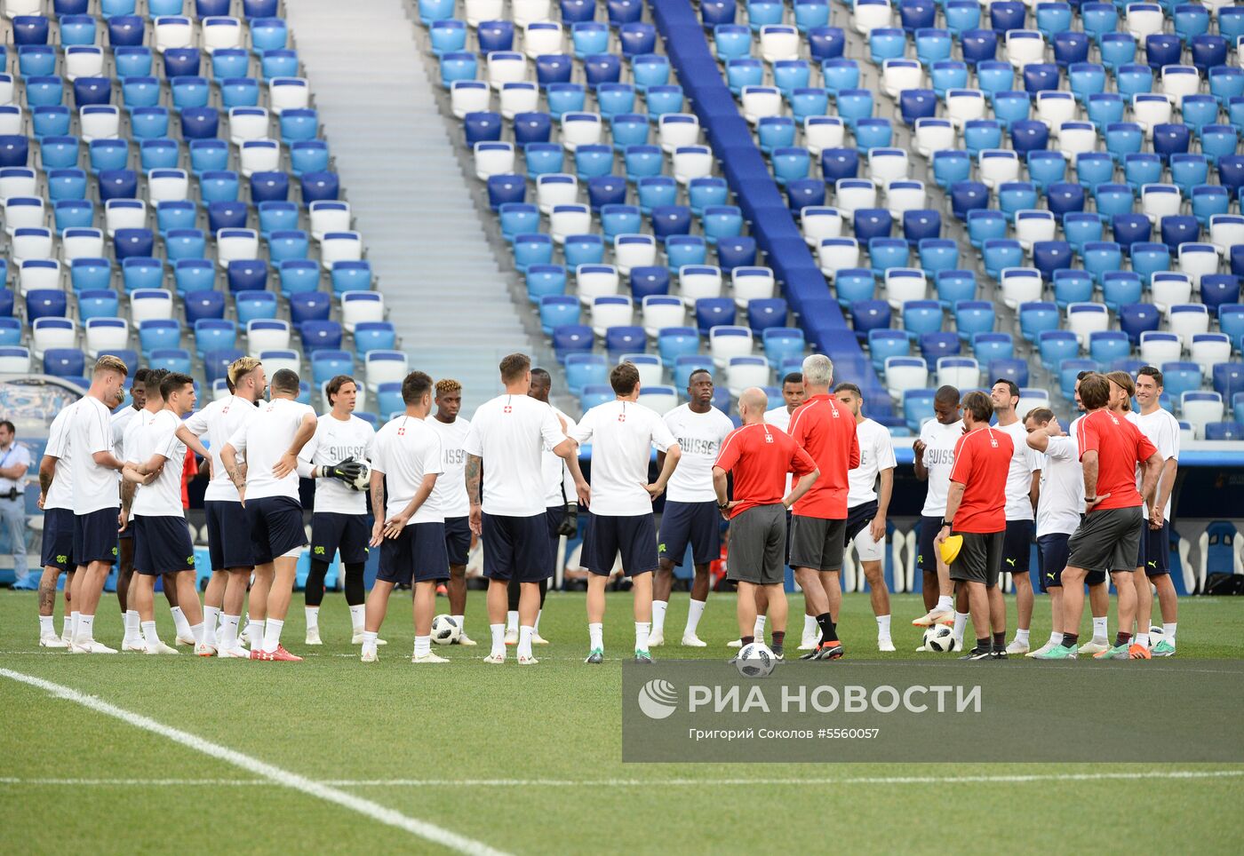 Футбол. ЧМ-2018. Тренировка сборной Швейцарии