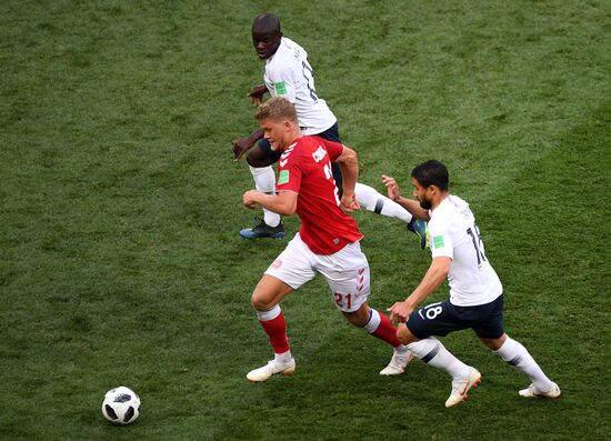 Футбол. ЧМ-2018. Матч Дания - Франция