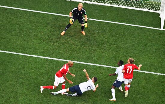 Футбол. ЧМ-2018. Матч Дания - Франция