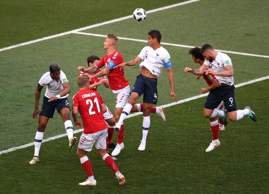 Футбол. ЧМ-2018. Матч Дания - Франция