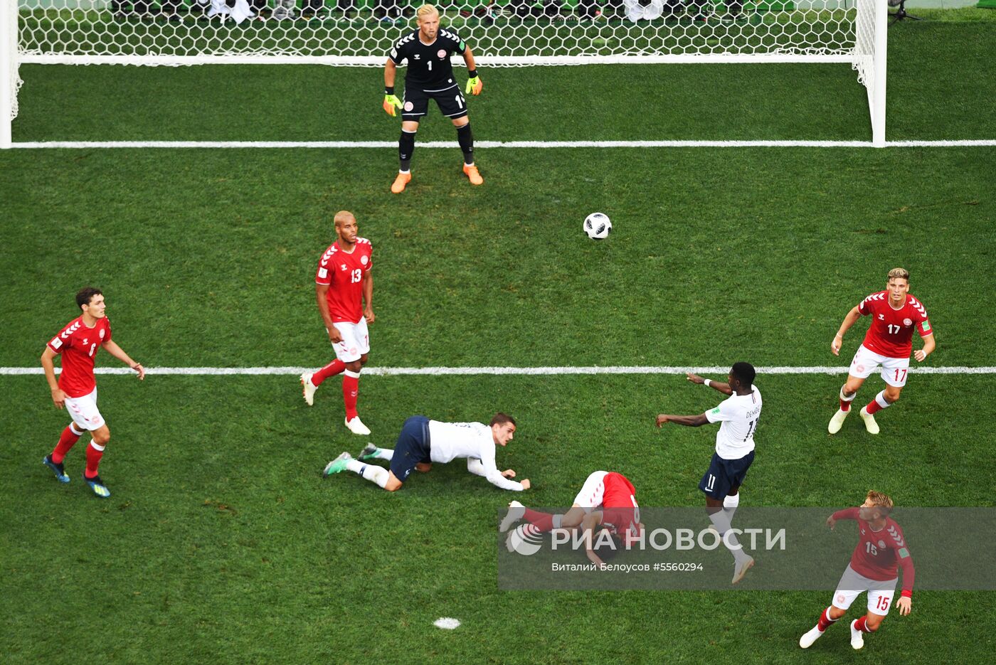 Футбол. ЧМ-2018. Матч Дания - Франция