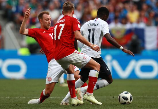 Футбол. ЧМ-2018. Матч Дания - Франция