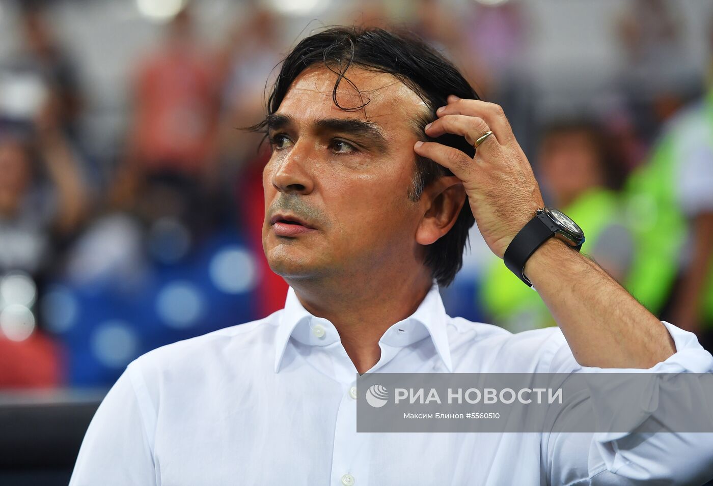 Главный тренер Златко Далич (Хорватия) перед началом матча группового этапа чемпионата мира по футболу между сборными Исландии и Хорватии. Место: Россия, Ростов-на-Дону. Автор: Максим Блинов/РИА Новости. Футбол. ЧМ-2018. Матч Исландия - Хорватия