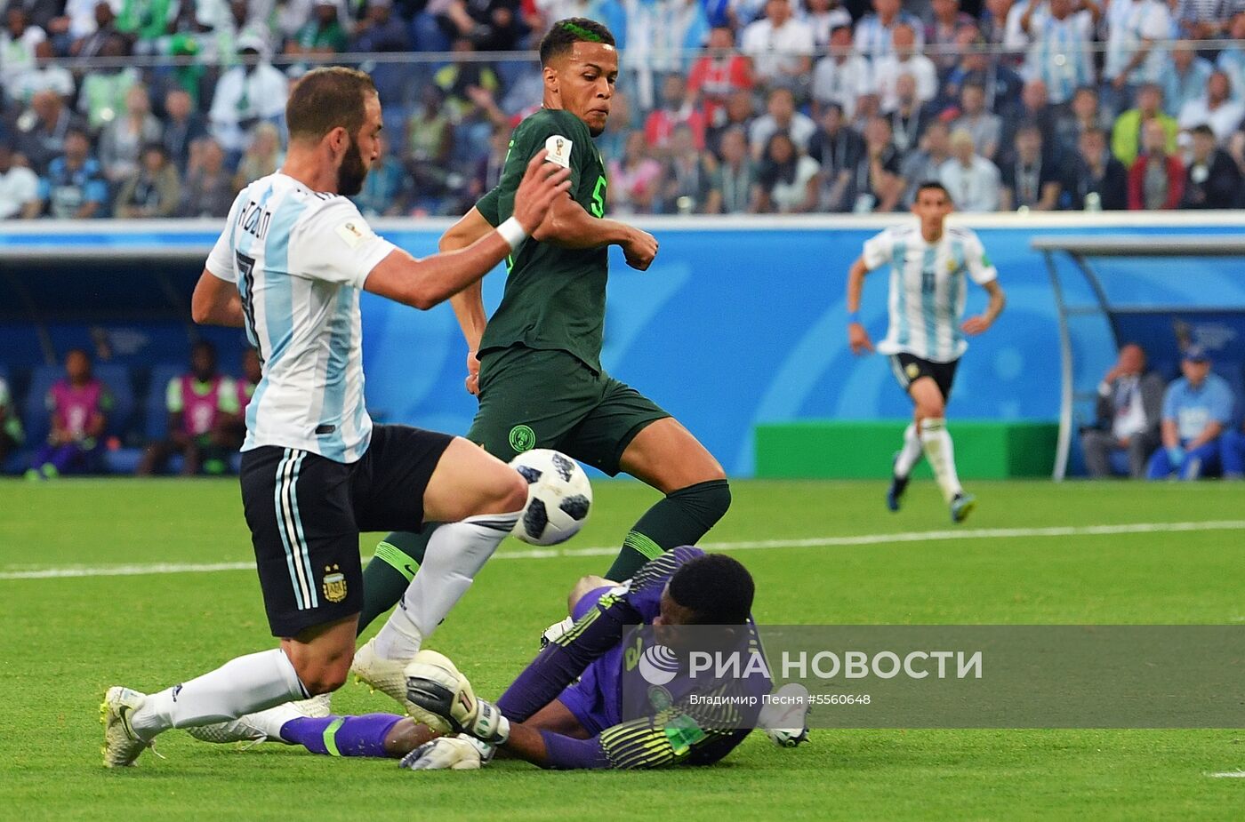 Футбол. ЧМ-2018. Матч Нигерия - Аргентина