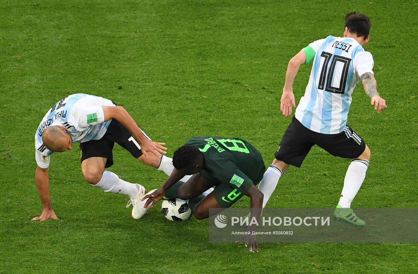 Футбол. ЧМ-2018. Матч Нигерия - Аргентина