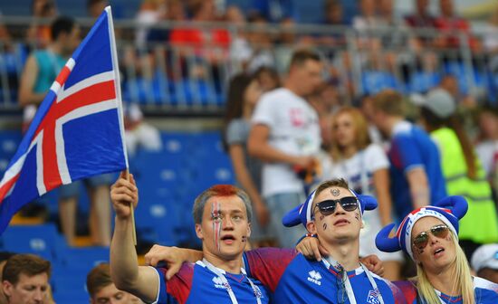 Футбол. ЧМ-2018. Матч Исландия - Хорватия
