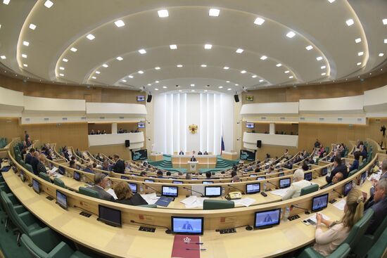 Заседание Совета Федерации РФ