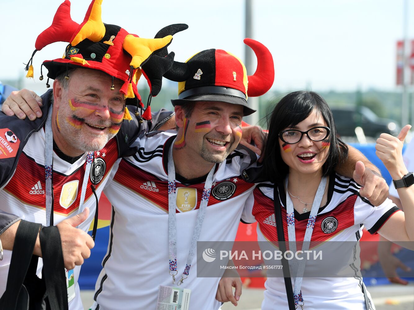 Болельщики перед матчем ЧМ-2018 по футболу между сборными Республики Корея и Германии