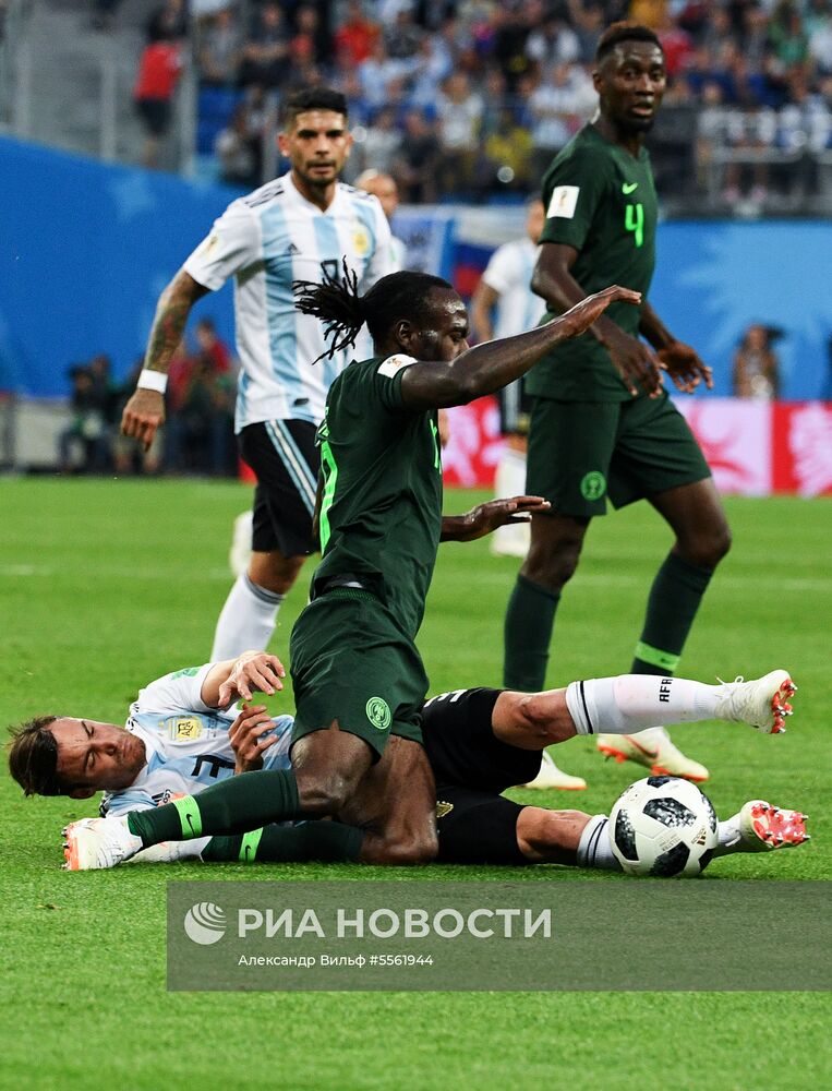 Футбол. ЧМ-2018. Матч Нигерия - Аргентина