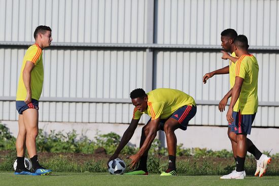 Футбол. ЧМ-2018. Тренировка сборной Колумбии