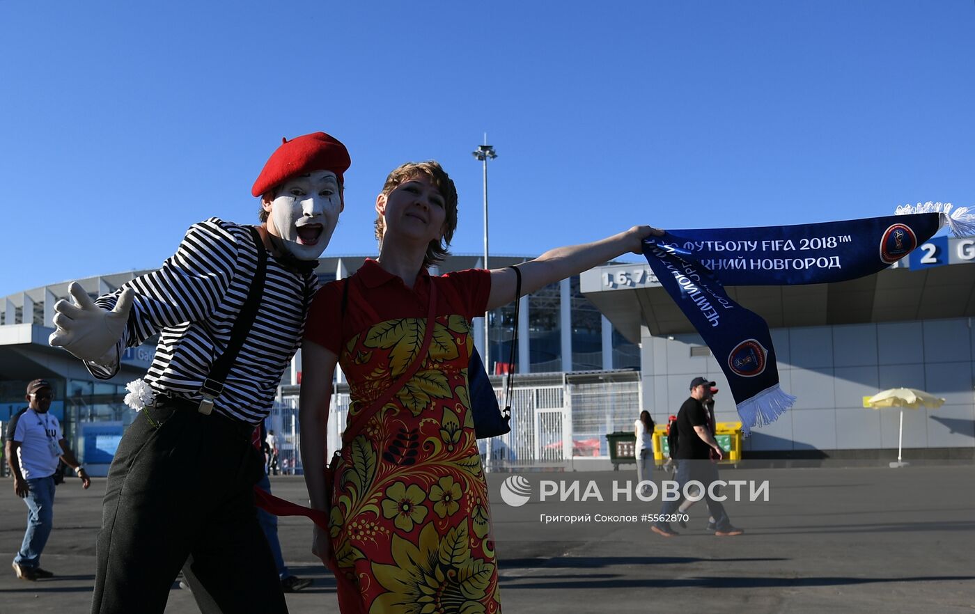 Болельщики перед матчем ЧМ-2018 по футболу между сборными Швейцарии и Коста-Рики