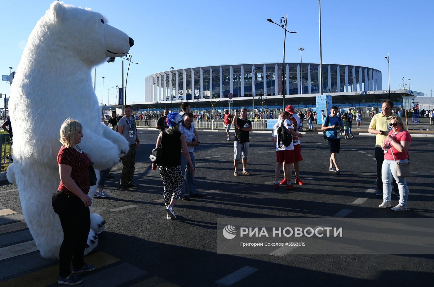 Болельщики перед матчем ЧМ-2018 по футболу между сборными Швейцарии и Коста-Рики