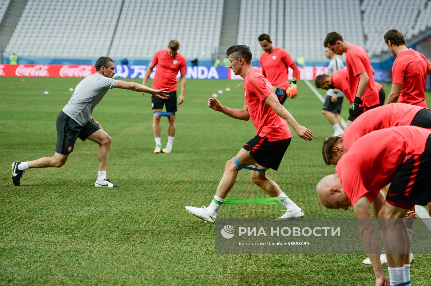 Футбол. ЧМ-2018. Тренировка сборной Польши