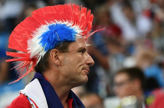 Болельщики перед матчем ЧМ-2018 по футболу между сборными Швейцарии и Коста-Рики