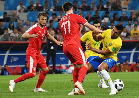 Футбол. ЧМ-2018. Матч Сербия - Бразилия